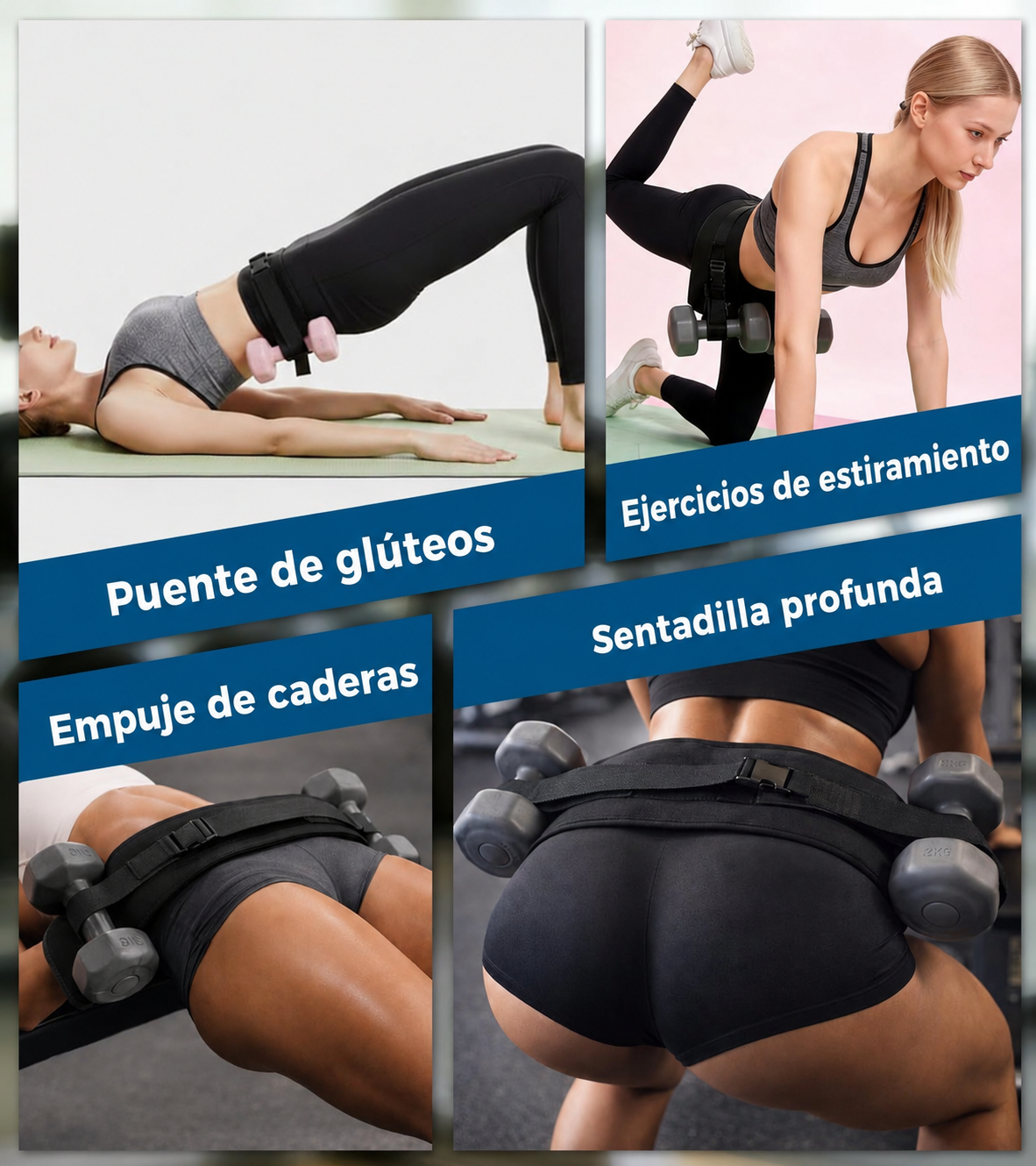 Cinturón de Hip Thrust Ajustable