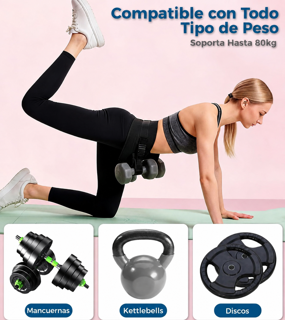 Cinturón de Hip Thrust Ajustable